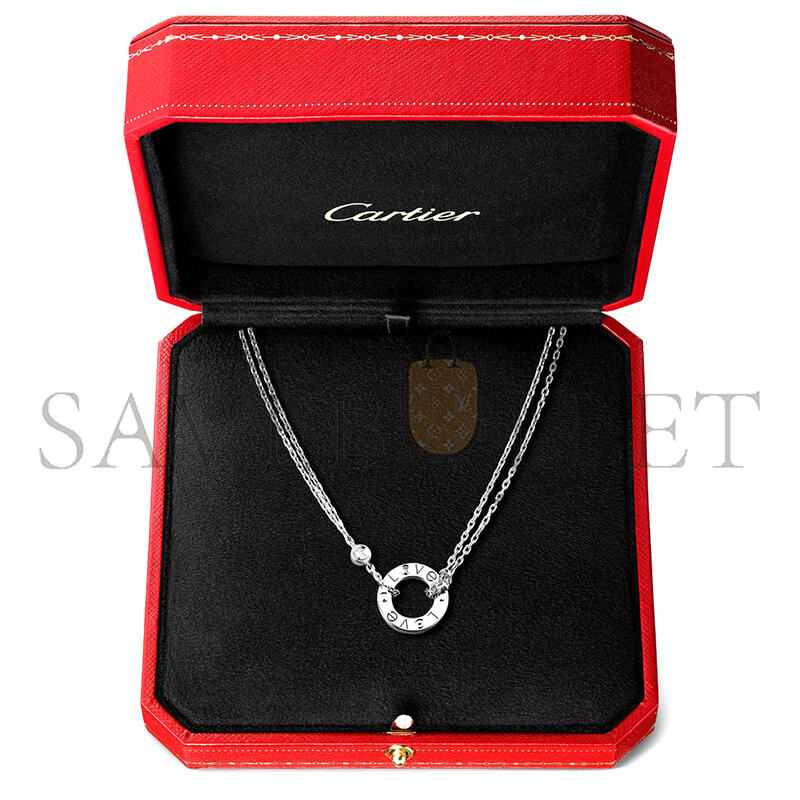 CARTIER LOVE NECKLACE, 2 DIAMONDS B7219400